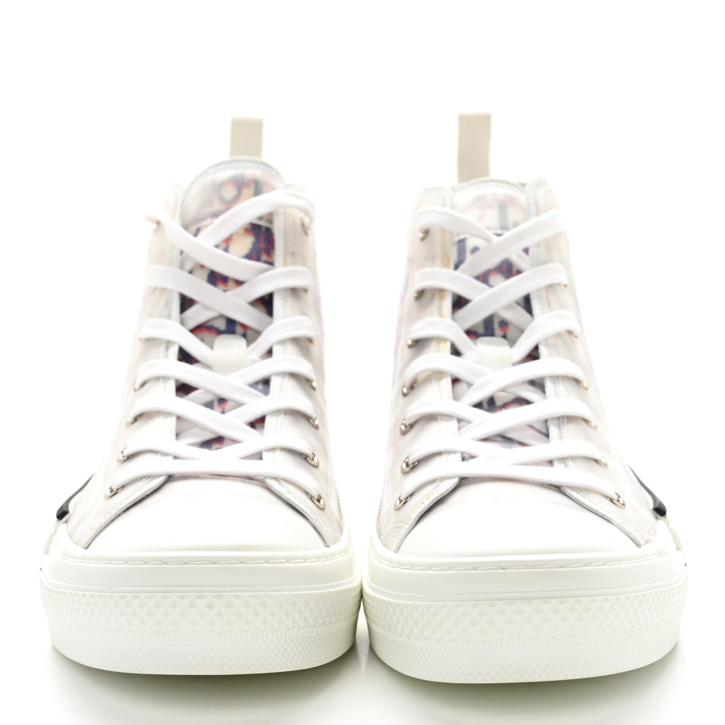 Technical Canvas Oblique Pixel Mens B23 High Top Sneakers 42 Blue Red