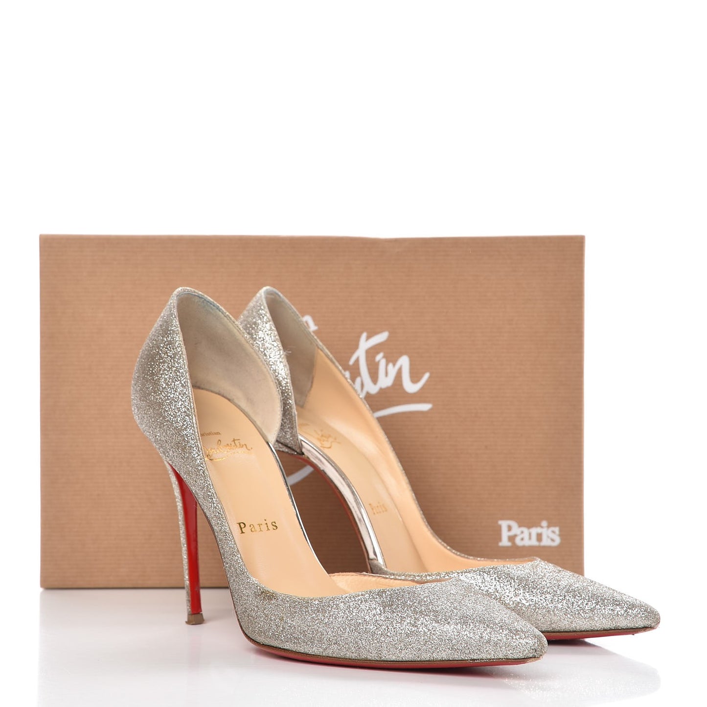 Glitter Mini Specchio Iriza 100 Pumps 38 Ivory Havana Beige