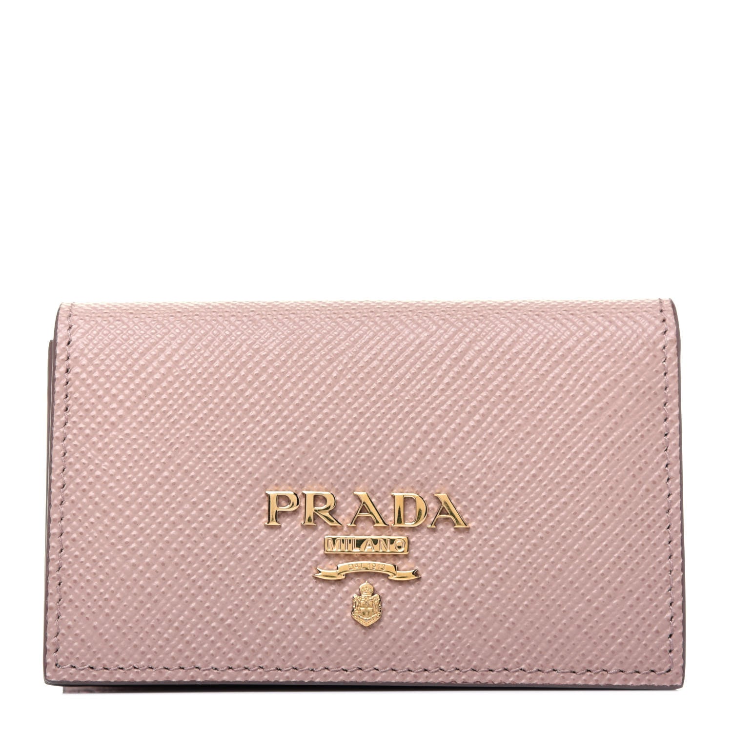 Prada Saffiano Metal Business Card Holder Cipria 1 of 11
