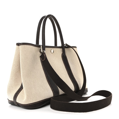 Hermes Buffle Skipper Toile Garden Party 30 TPM Marron Fonce 3 of 13
