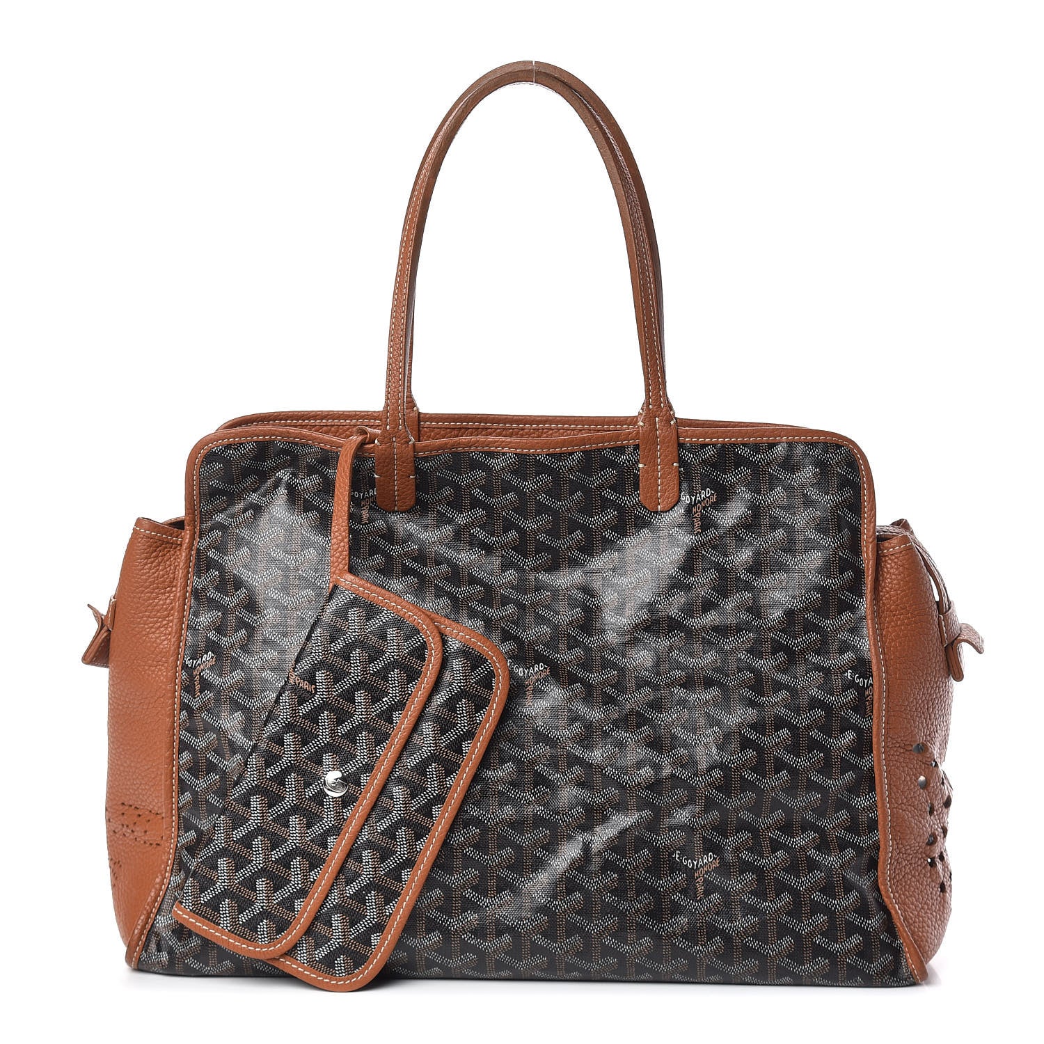Goyard Goyardine Sac Hardy Pet Carrier PM Black Gold 1 of 15