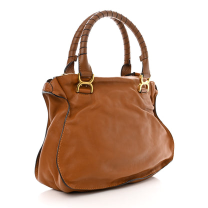 Chloe Calfskin Medium Marcie Satchel Tan 3 of 10