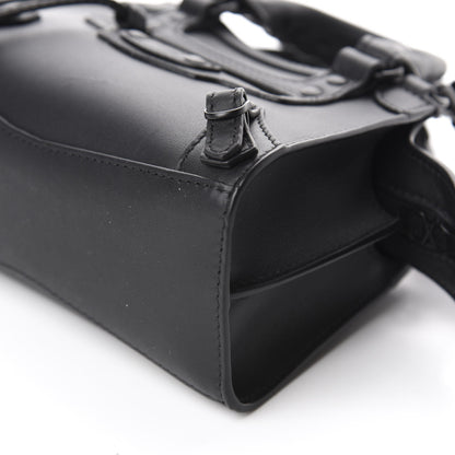 Balenciaga Smooth Calfskin Neo Classic Black Hardware Nano City Crossbody Black 7 of 9