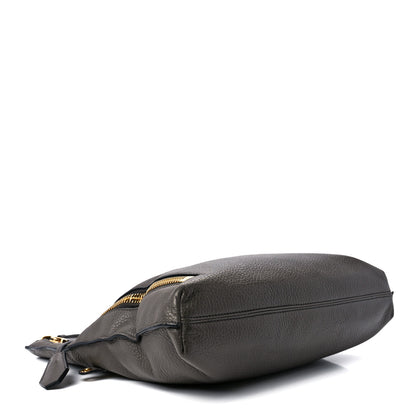 Tom Ford Grained Calfskin Alix Padlock Zip Tote Graphite 4 of 16