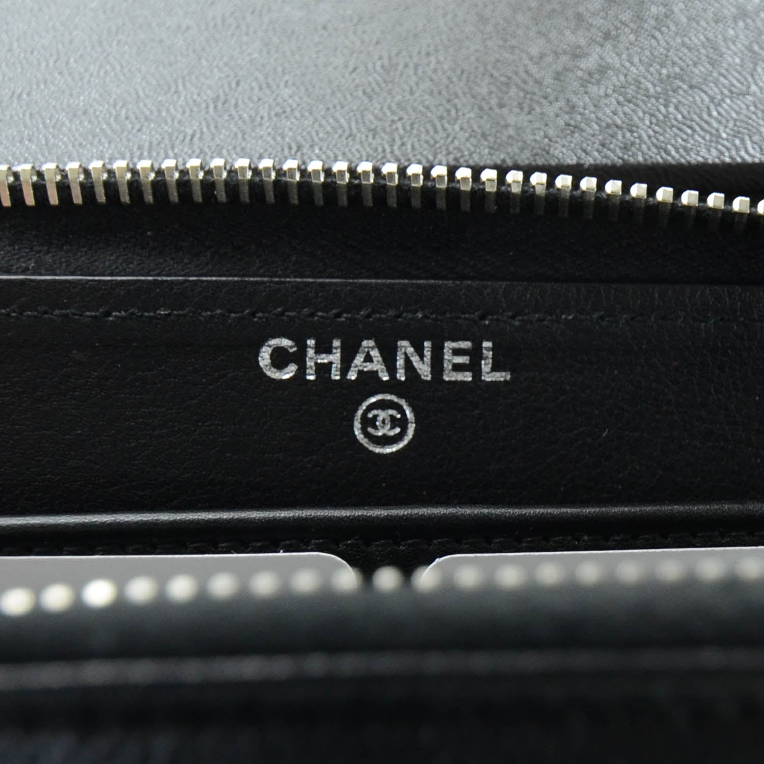 Chanel Caviar Zip Around Wallet Black 8 of 8