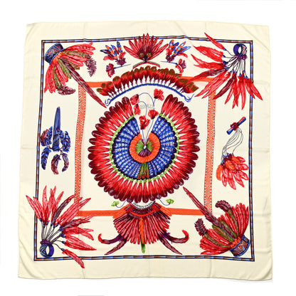 Hermes Cashmere Silk Brazil Shawl 140 1 of 5