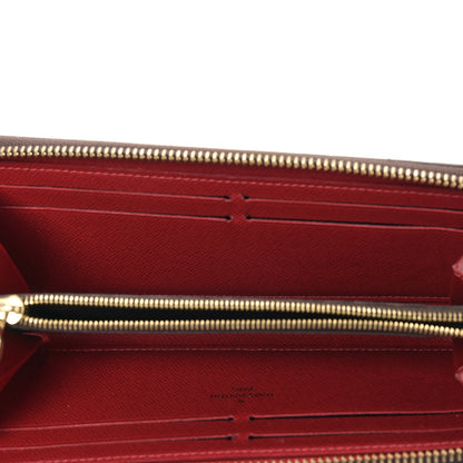 Louis Vuitton Damier Ebene Clemence Wallet Cherry 5 of 9