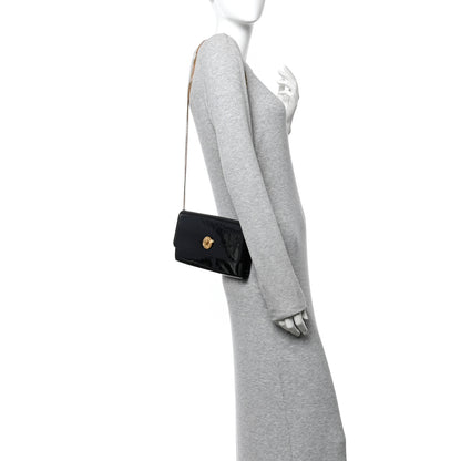 Versace Patent Medusa Clutch With Chain Black 2 of 10