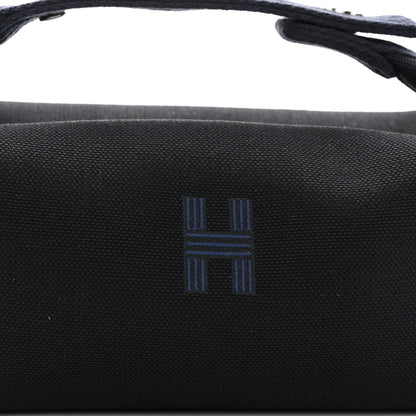 Hermes Canvas Small Bride-A-Brac Pouch Black Bleu Nuit 8 of 10