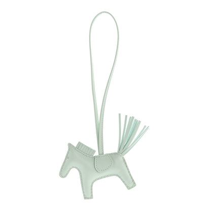 Hermes Milo Lambskin Grigri Rodeo Horse Bag Charm PM Vert Peppermint 1 of 4