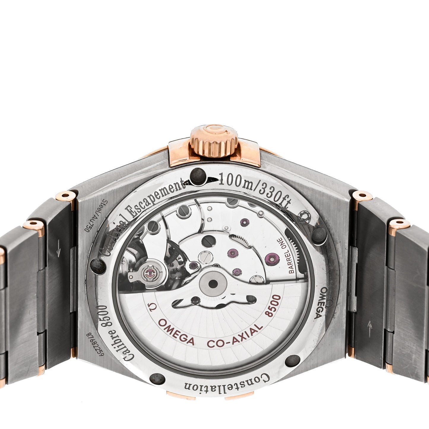 Stainless Steel 18K Red Gold 38mm Constellation Co-Axial Chronometer Automatic Watch 123.20.38.21.02.007