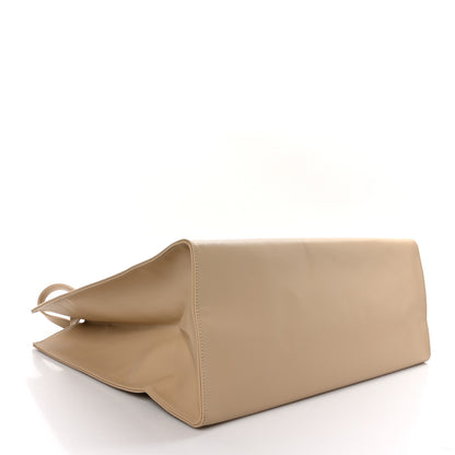 Telfar Vegan Leather Large Shopping Bag Cream 4 of 8