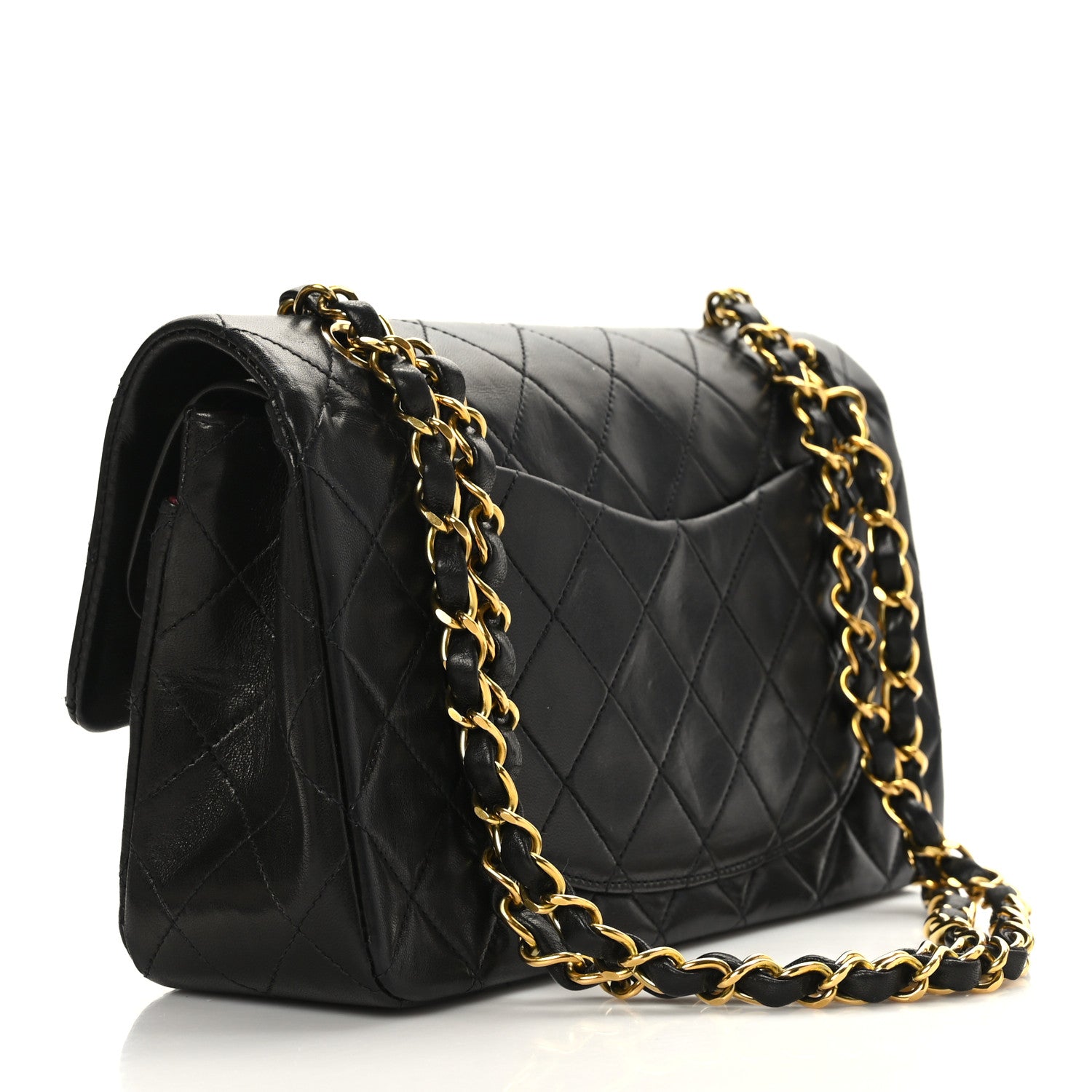 Chanel Lambskin Quilted Small Double Flap Black 3 of 10