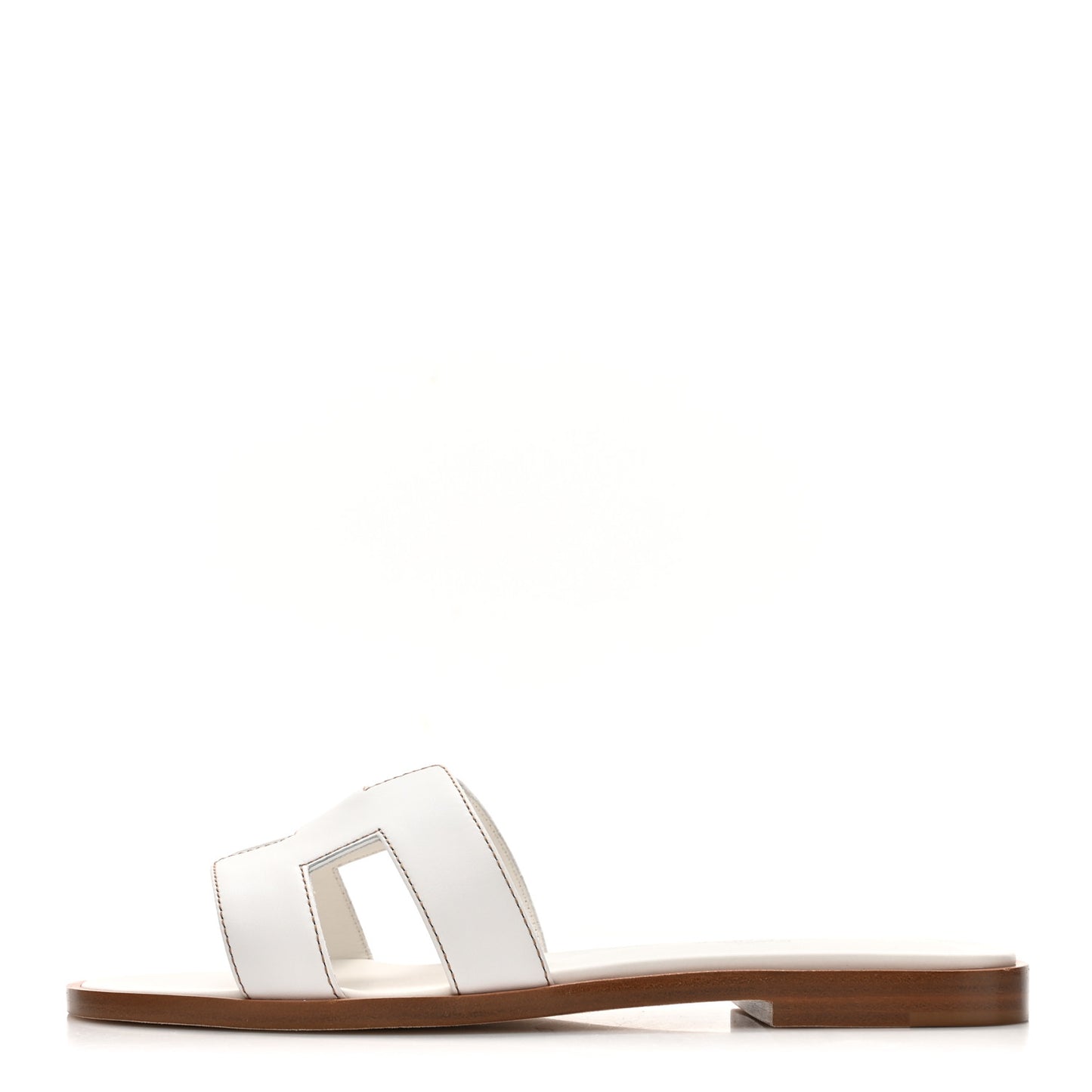 Box Calfskin Oran Sandals 35 White