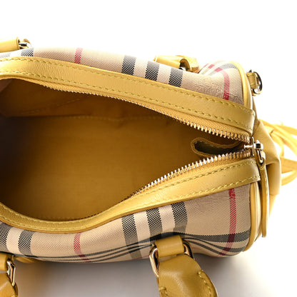 Burberry Horseferry Check Small Alchester Bowling Bag Yellow 8 of 13