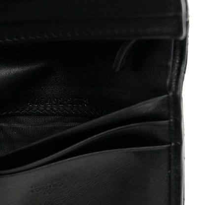Gucci Calfskin Matelasse GG Marmont Card Case Wallet Black 8 of 9
