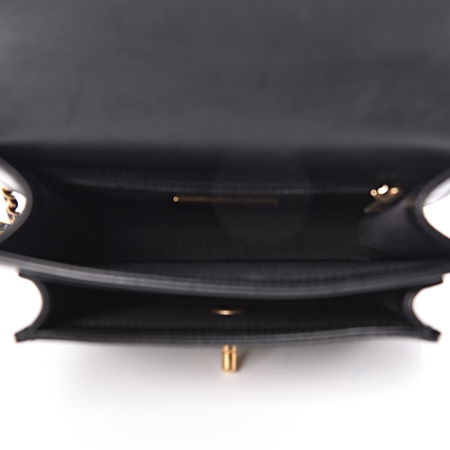 Chanel Calfskin Caviar Quilted Mini Chain Handle Flap Black 5 of 14