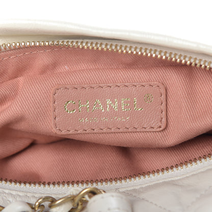Chanel Calfskin Quilted Baluchon Dark White 8 of 9