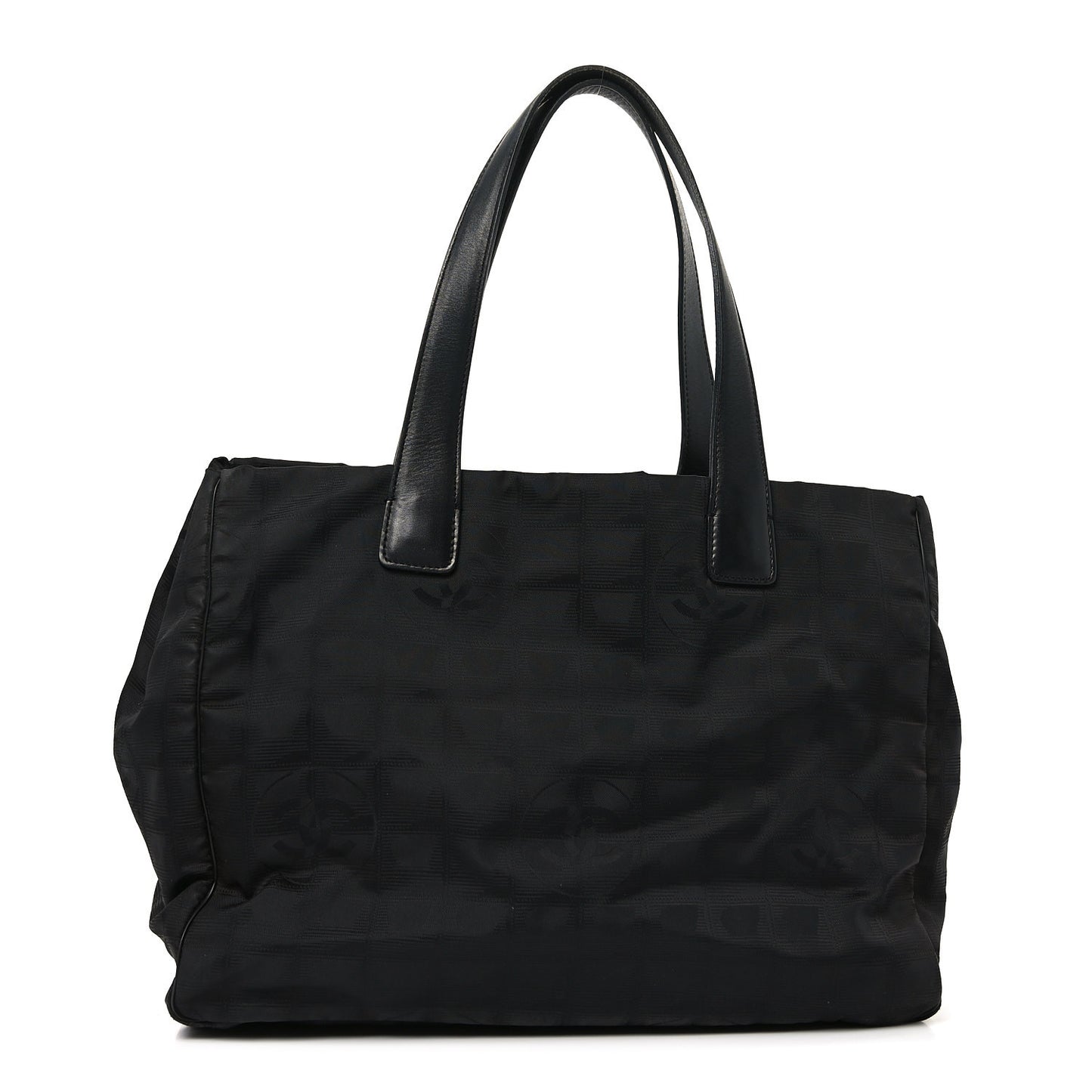 Nylon Large Travel Tote Black