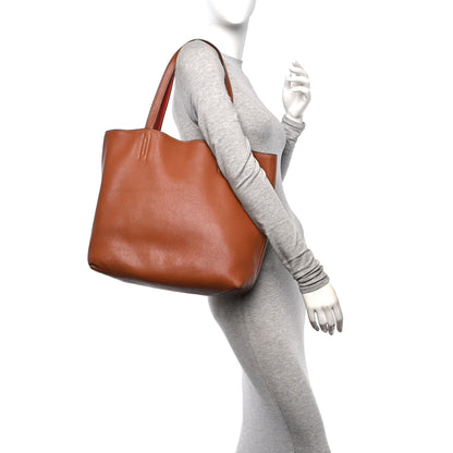Hermes Taurillon Clemence Double Sens 36 Reversible Tote Gold Rose Jaipur 2 of 19