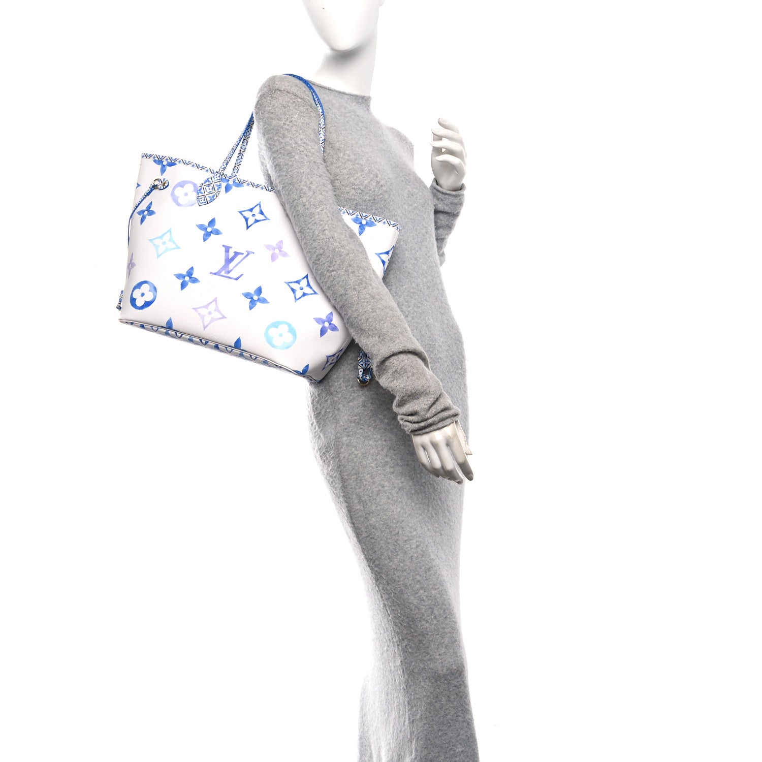 Louis Vuitton Monogram Giant By The Pool 2.0 Neverfull MM Blue 2 of 9