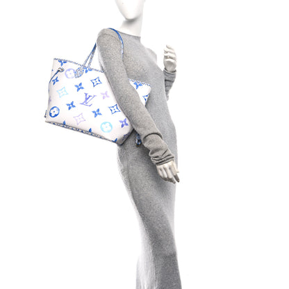 Louis Vuitton Monogram Giant By The Pool 2.0 Neverfull MM Blue 2 of 9