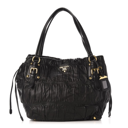 Prada Nappa Gaufre Antik Tote Black 1 of 11