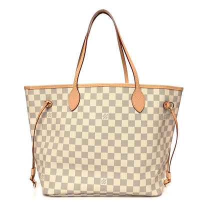 Louis Vuitton Damier Azur Neo Neverfull MM Rose Ballerine 3 of 11