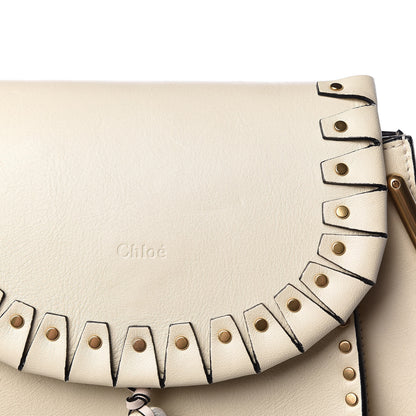 Chloe Calfskin Small Hudson Shoulder Bag Lace White 12 of 13