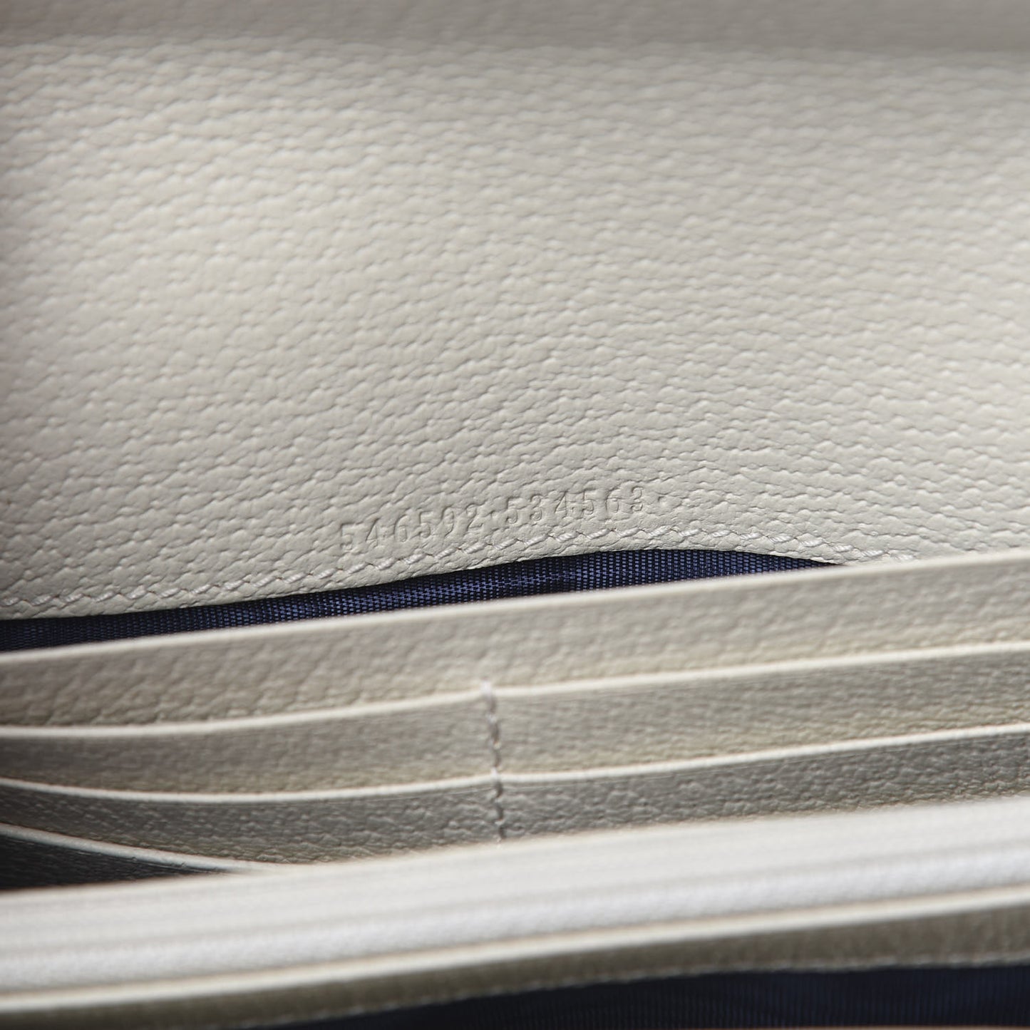 Textured Calfskin Web Ophidia Wallet On Chain Mystic White