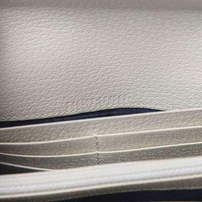 Gucci Textured Calfskin Web Ophidia Wallet On Chain Mystic White 5 of 10