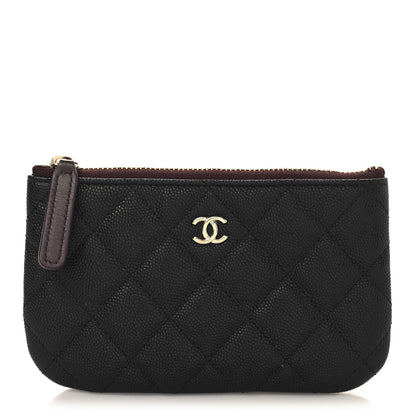 Chanel Caviar Quilted Small Cosmetic Case Black 1 of 7