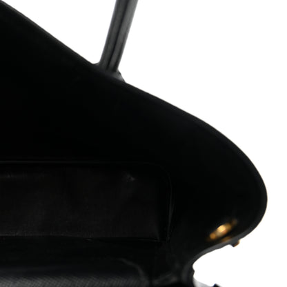 Prada Saffiano Cuir Small Double Bag Black 5 of 9