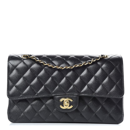 Chanel Caviar Quilted Medium Double Flap Black 1 of 12