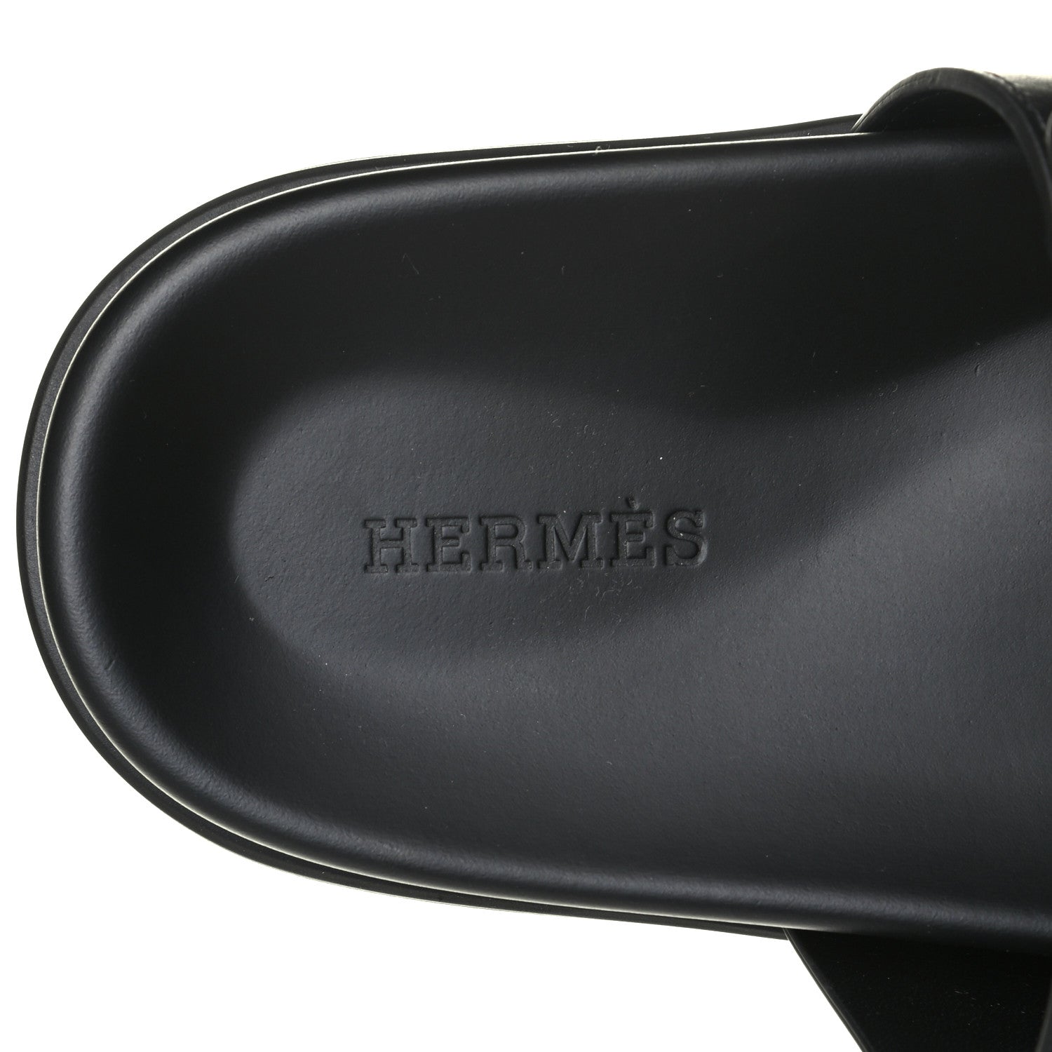 Hermes Calfskin Womens Chypre Sandals 40 Black 5 of 5