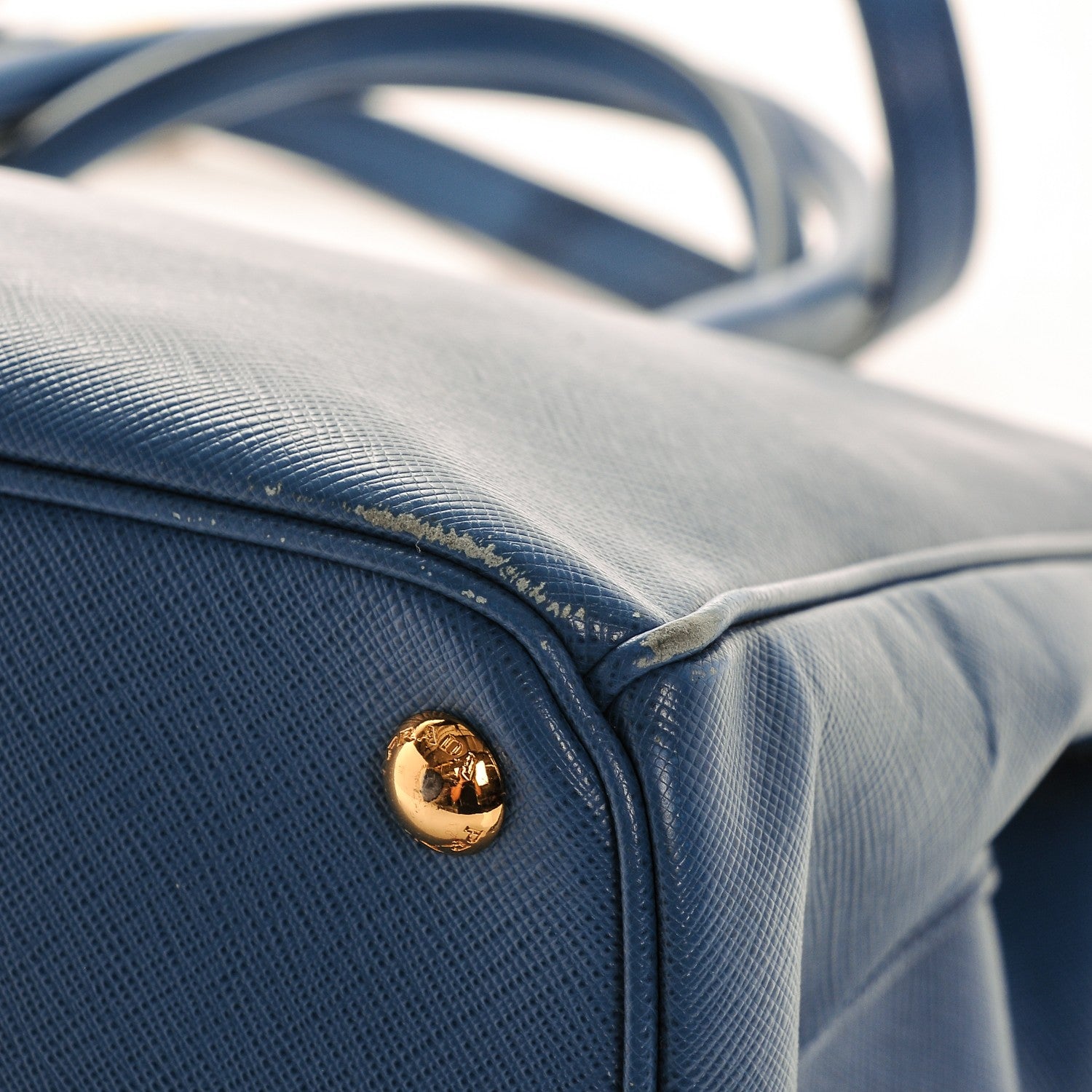 Prada Saffiano Medium Galleria Double Zip Tote Cobalto 9 of 11