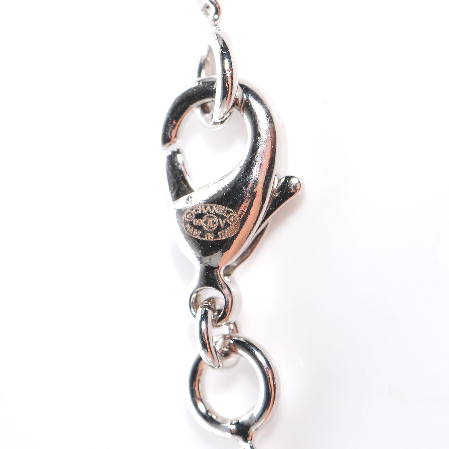 Crystal CC Timeless Necklace Silver