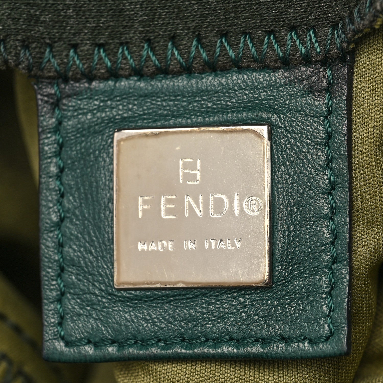 Fendi Jersey Mama Baguette Grey Blue 6 of 8