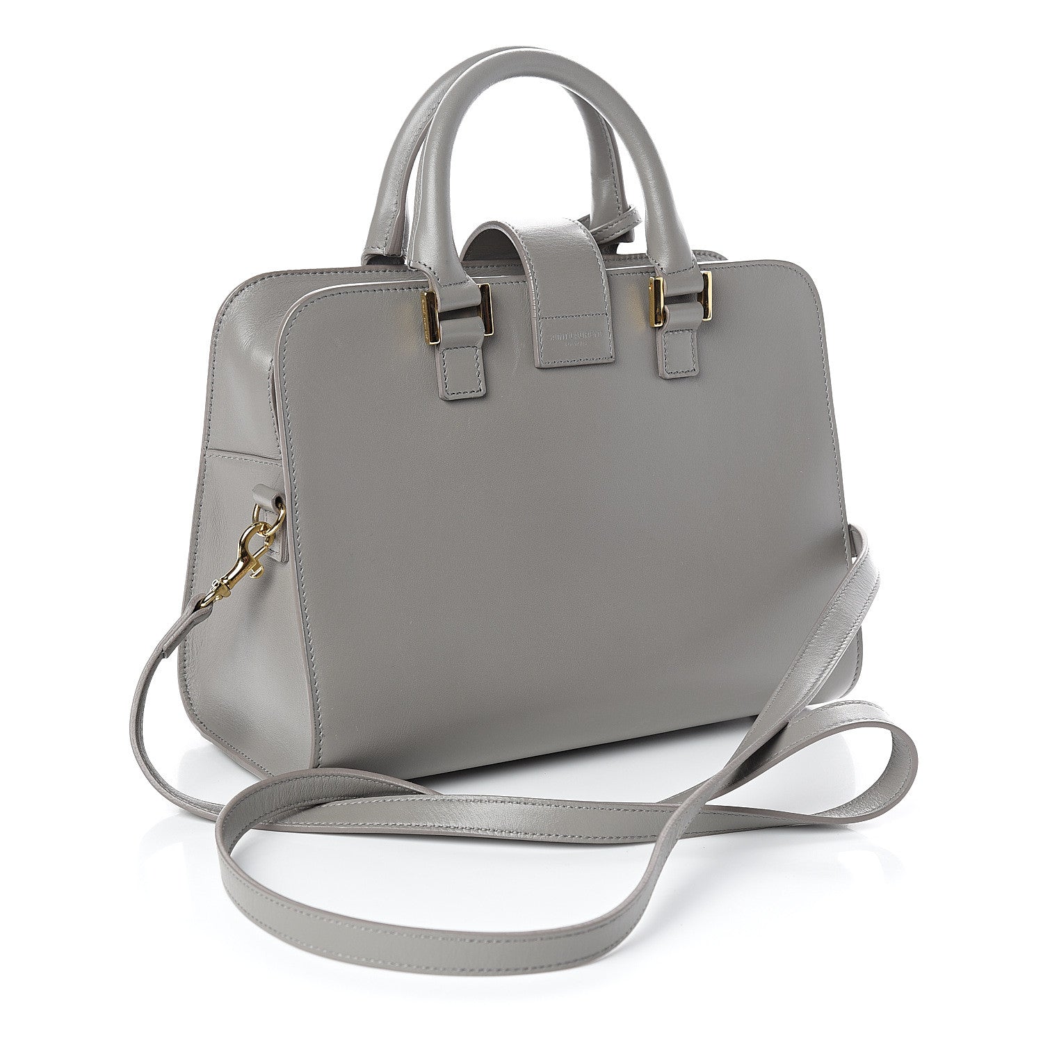 Saint Laurent Calfskin Monogram Baby Cabas Fog 2 of 9