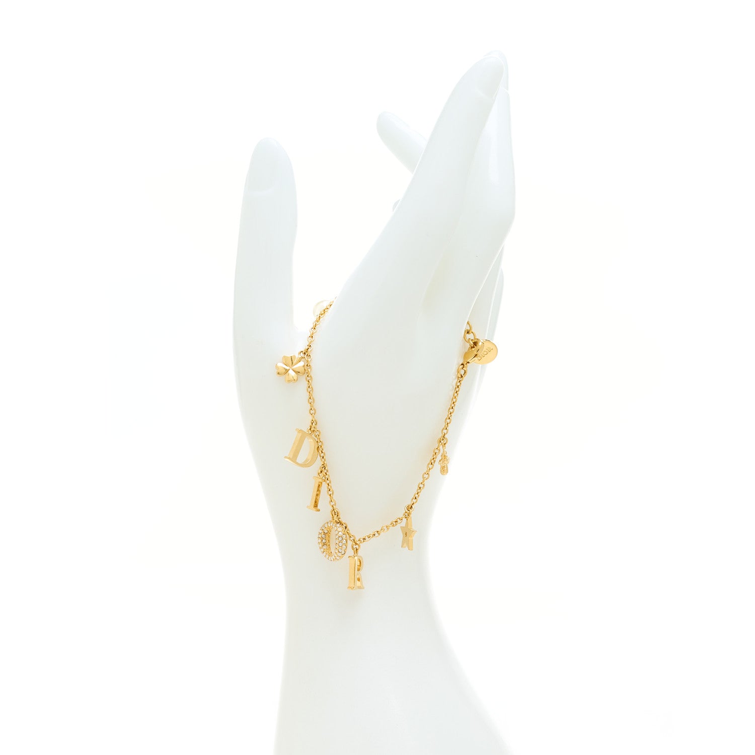 Christian Dior Pearl Crystal Dio(r)evolution Bracelet Gold 3 of 3