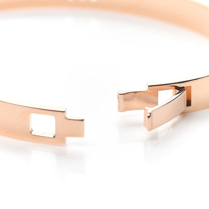 Hermes 18K Rose Gold Diamond PM H D'Ancre Bracelet SH 5 of 6