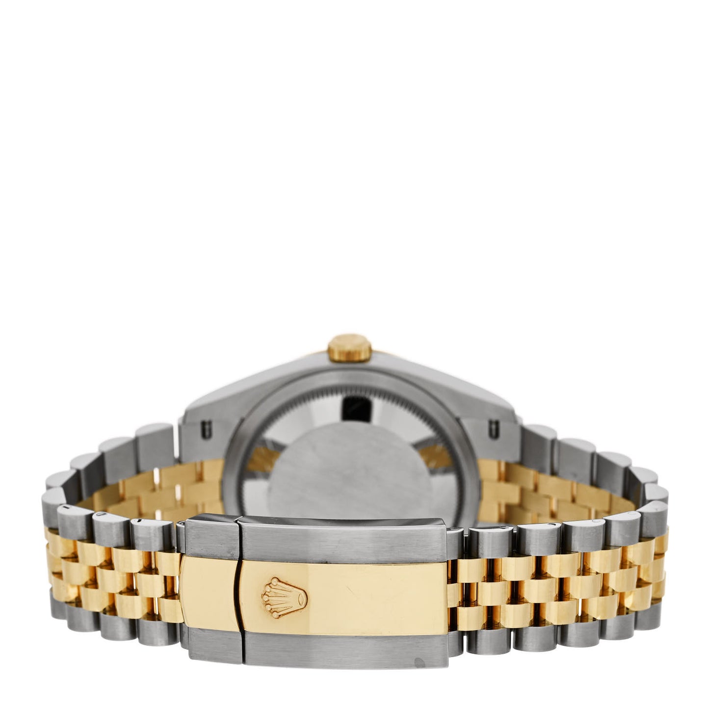 Stainless Steel 18K Yellow Gold 36mm Oyster Perpetual Datejust Watch Golden Palm 126233