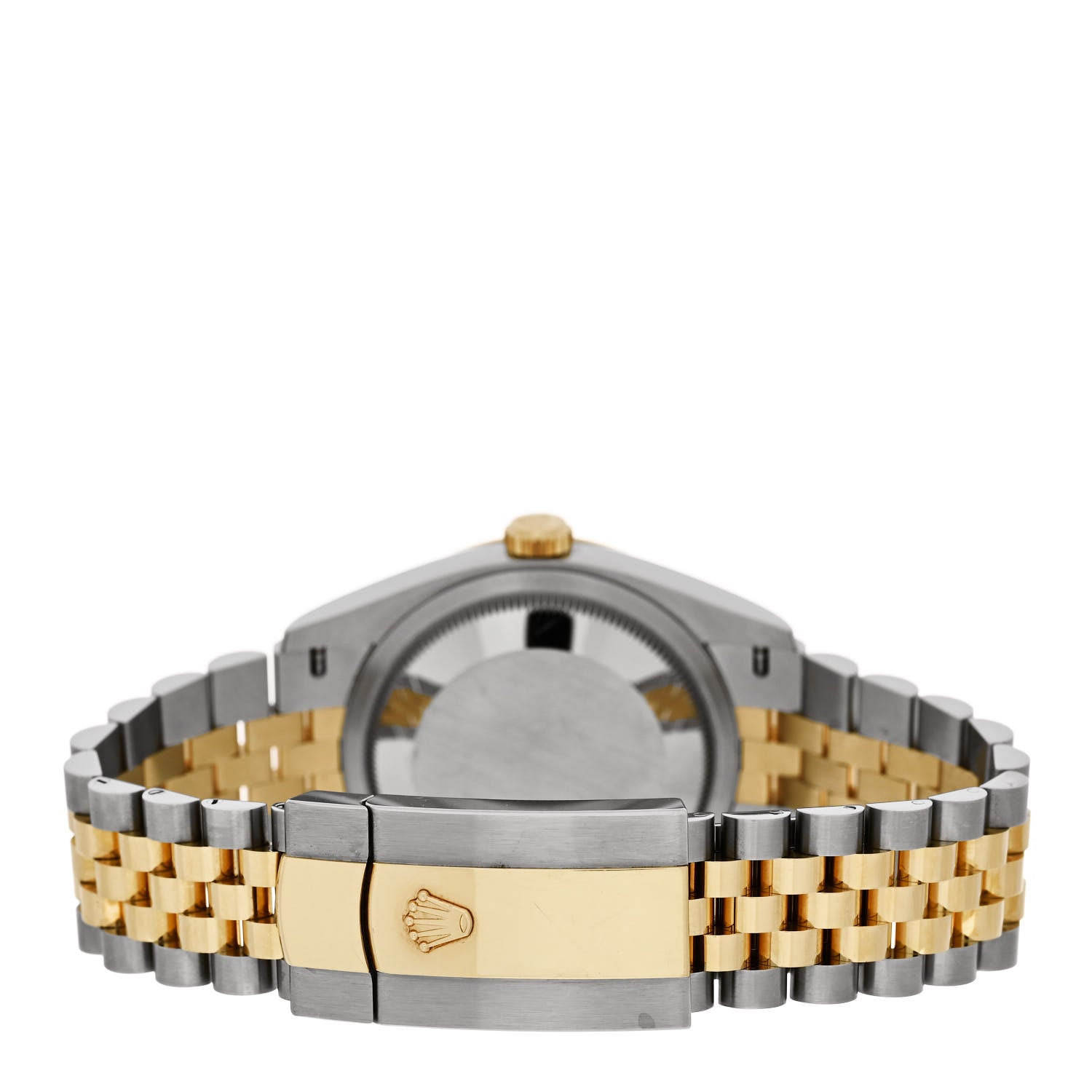 Rolex Stainless Steel 18K Yellow Gold 36mm Oyster Perpetual Datejust Watch Golden Palm 126233 3 of 5