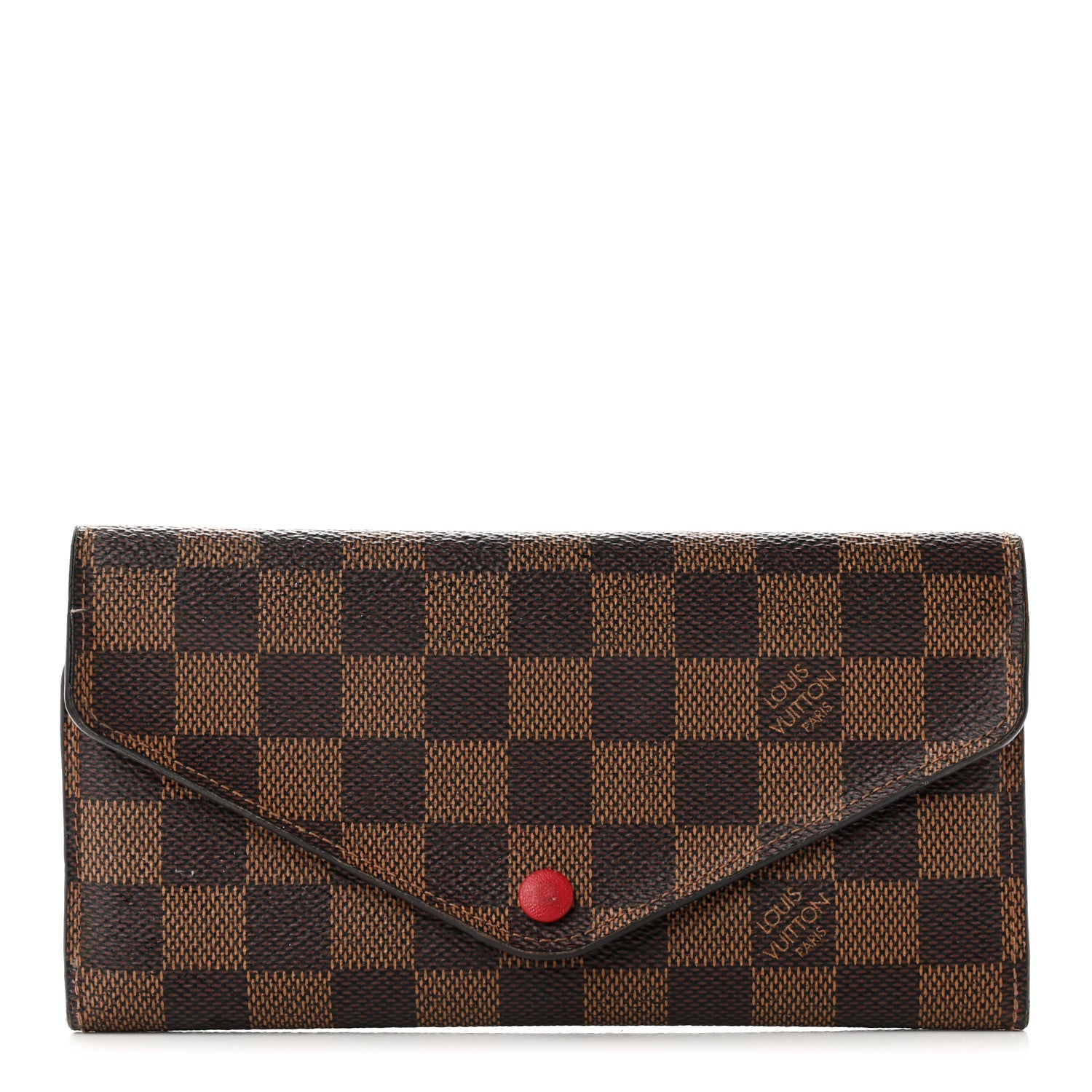 Louis Vuitton Damier Ebene Josephine Wallet Red 1 of 10