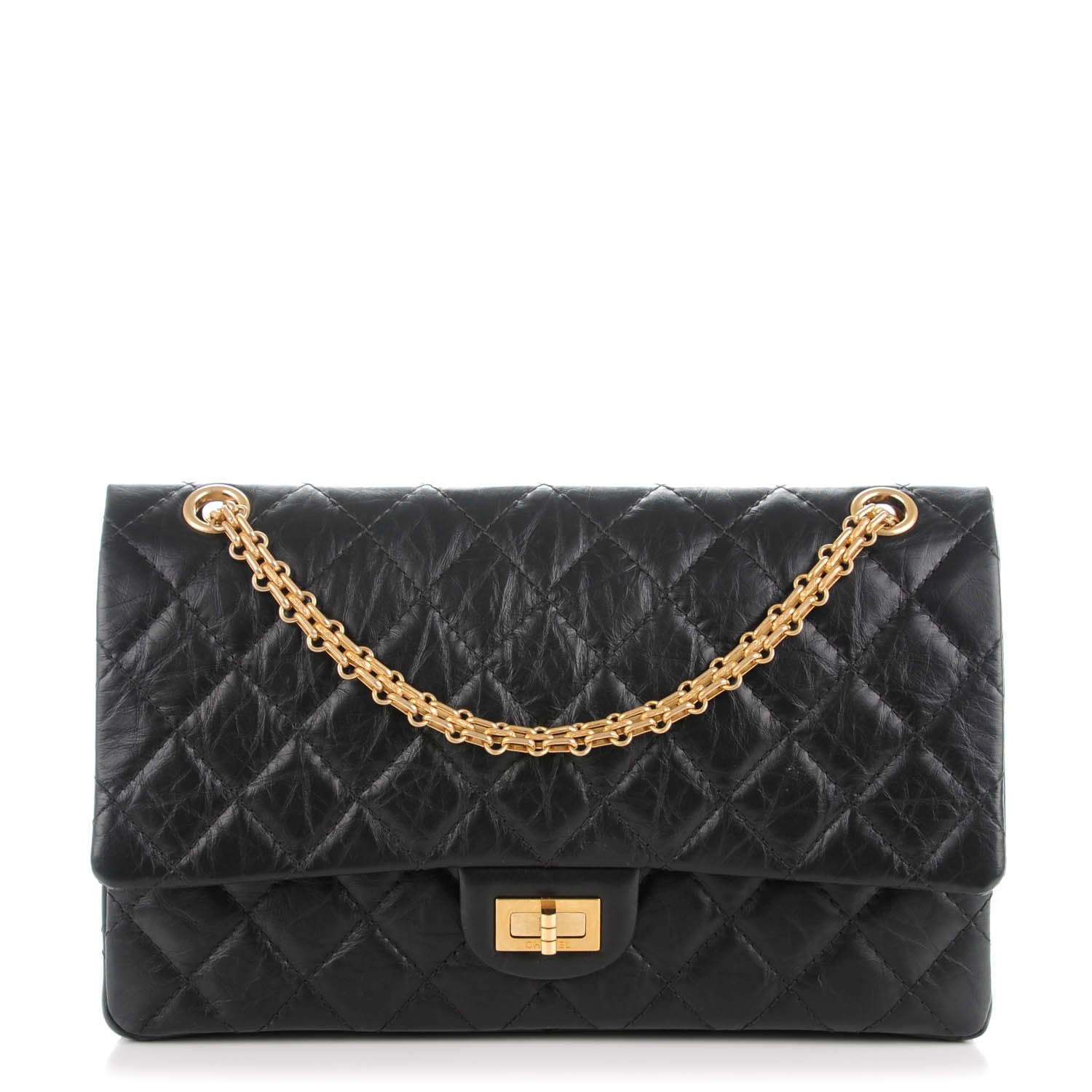 Chanel Aged Calfskin Quilted 2.55 Reissue 226 Flap Black 1 of 7