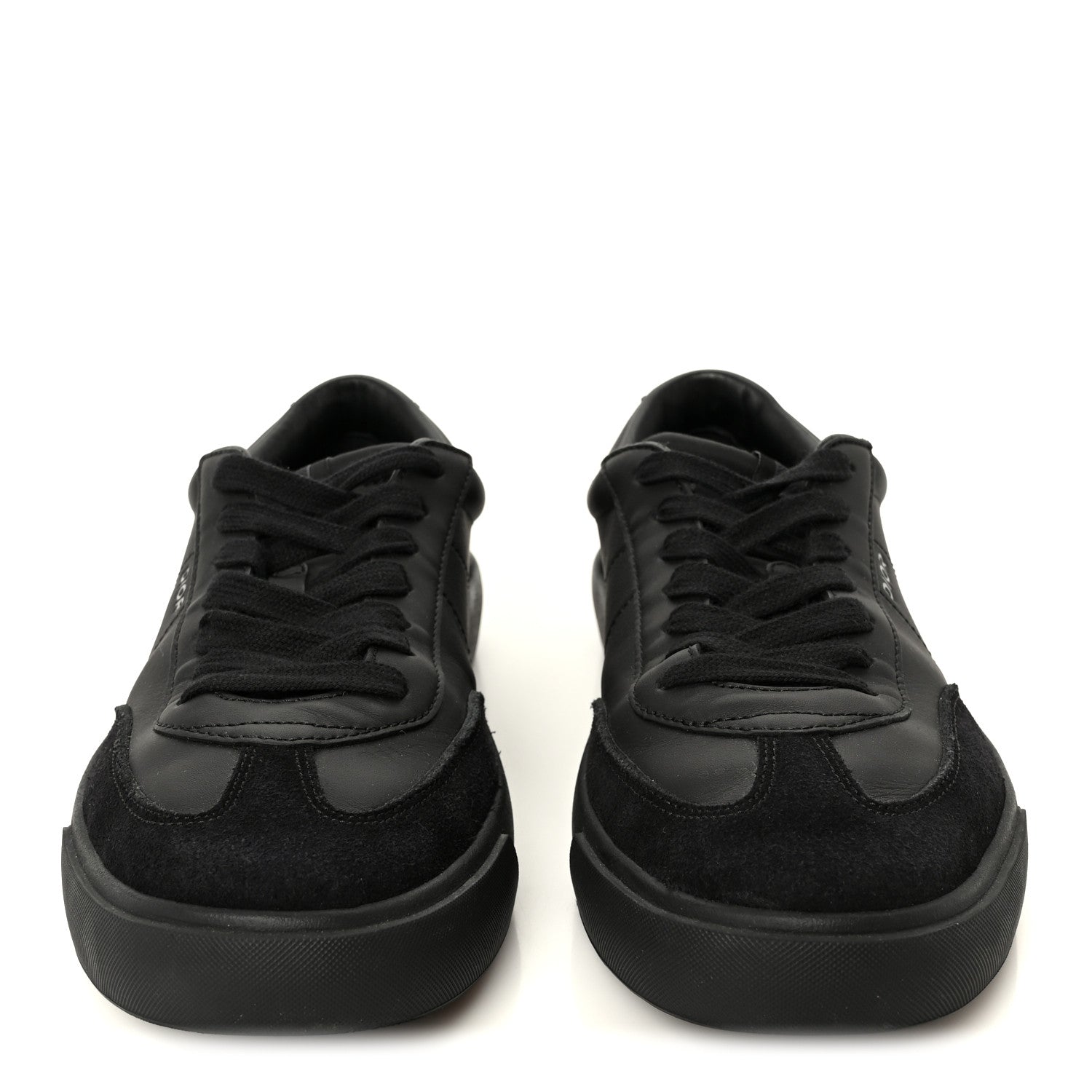 Christian Dior Smooth Calfskin Suede Mens B101 Low Top Sneakers 42.5 Black 3 of 11