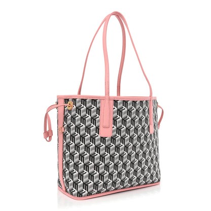 MCM Visetos Medium Liz Reversible Shopper Tote Blossom Pink 5 of 11