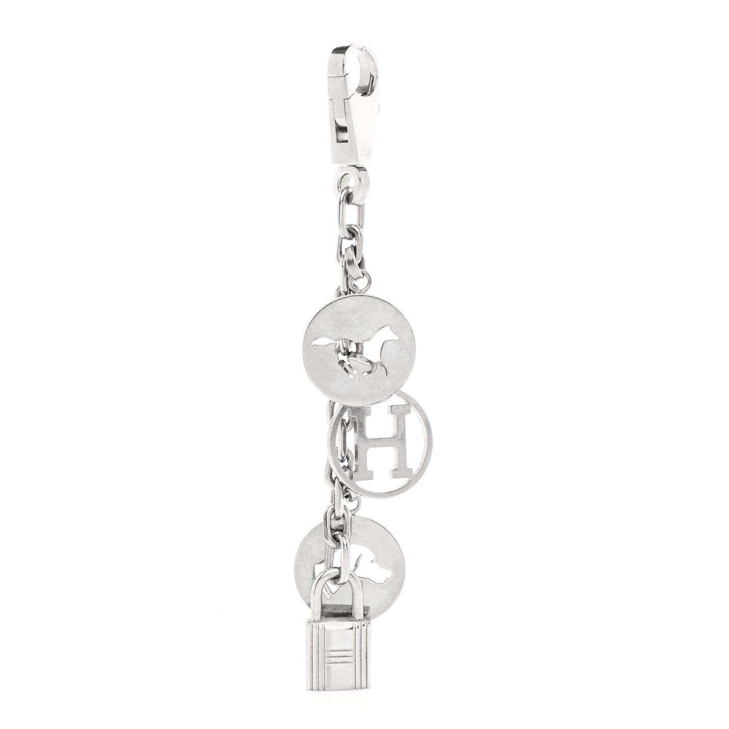 Palladium Breloque Bag Charm Silver