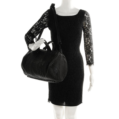 Alexander Wang Pebbled Lambskin Rocco Black Matte Black Hardware 2 of 7