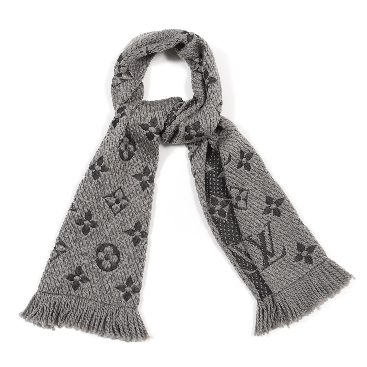 Louis Vuitton Wool Silk Logomania Scarf Verone 1 of 3
